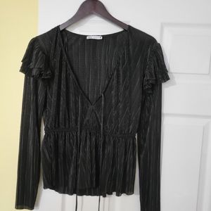Zara blouse size US M, black